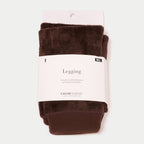 Warm High Rise Fleece-Lined Leggings in Dark Brown, view 1
