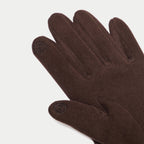 Gloves with Buttons in Dark Brown, view 2