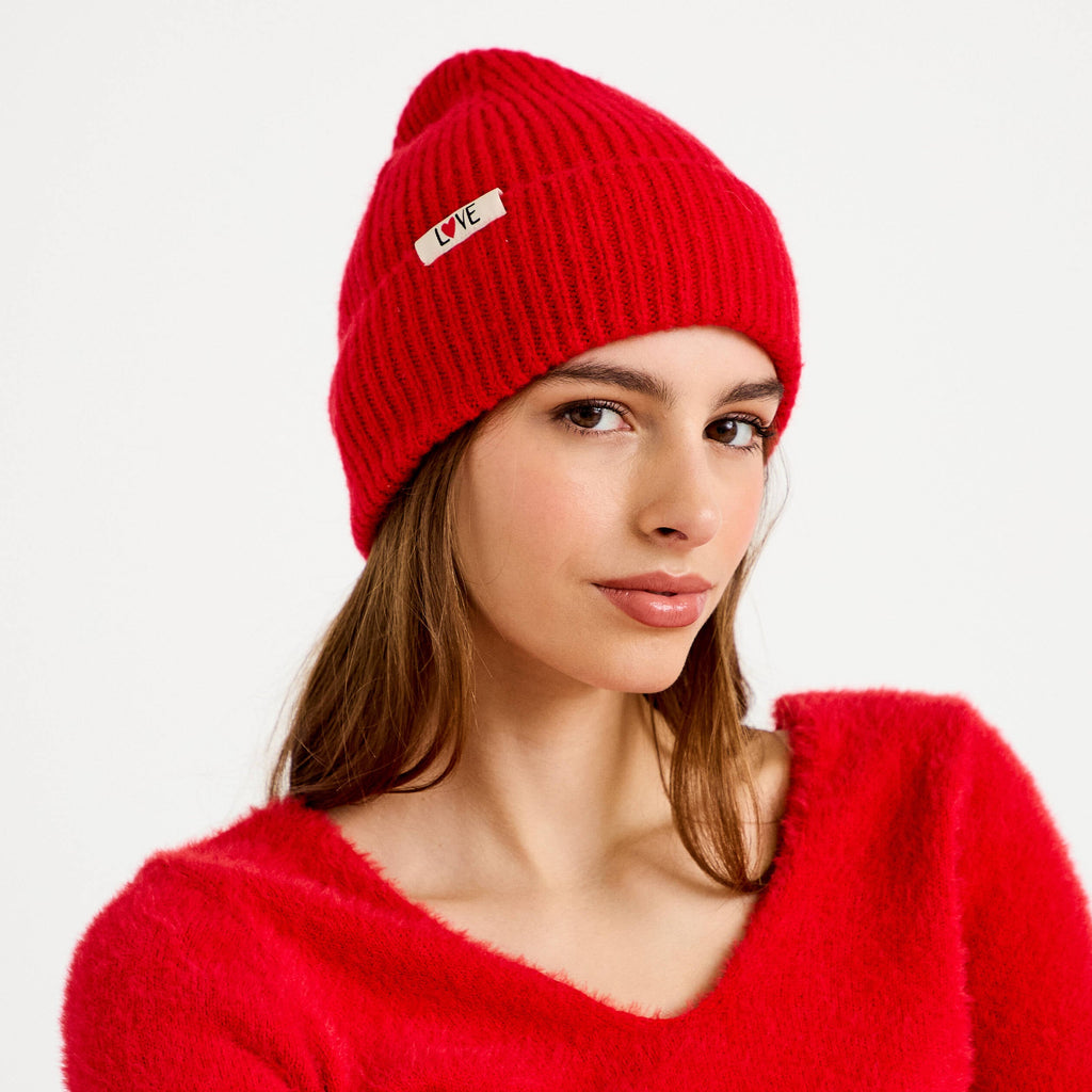 Beanie in Red, view 1