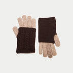 Two-in-One Gloves and Mittens in Taupe, view 1
