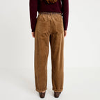 Barrel Pants with Detachable Belt in Taupe, view 2