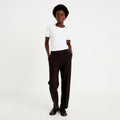 Mid Rise Bootcut Pants in Black, view 1