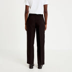 Mid Rise Bootcut Pants in Black, view 2
