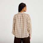 Relaxed Long Sleeve Shirt in Brown, view 2