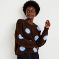 Long Sleeve Sweater in Dark Brown, view 1