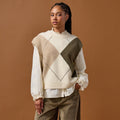 Sleeveless Sweater in Ecru, view 1