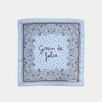 Silky Satin Scarf in Sky Blue, view 2