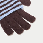 Two-in-One Convertible Gloves in Light Blue, view 2