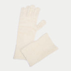 Two-in-One Gloves in Ivory, view 2