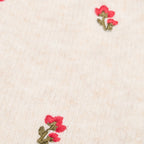Embroidered Scarf in Ecru, view 2