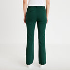 Pantalon bootcut à pont vert foncé femme