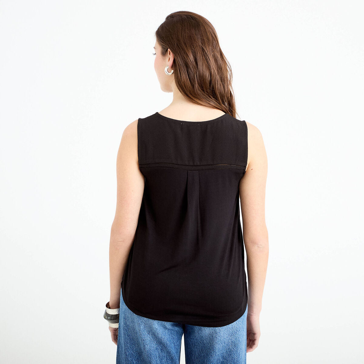Débardeur sans manches noir femme