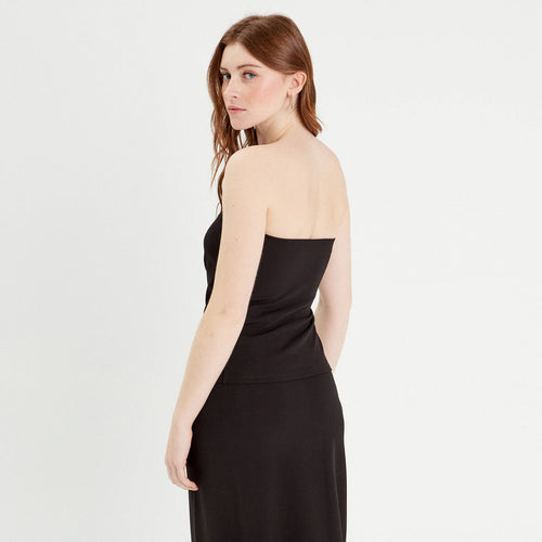 Bustier sans manches noir femme