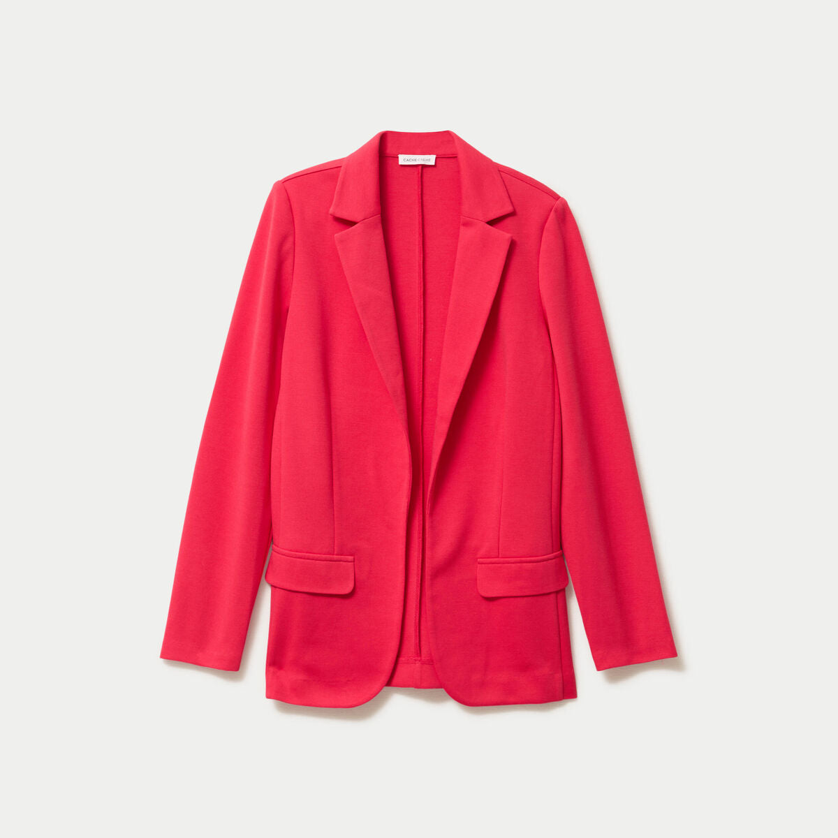 Veste blazer cintrée rouge femme