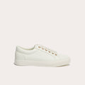 Baskets à lacets blanc femme