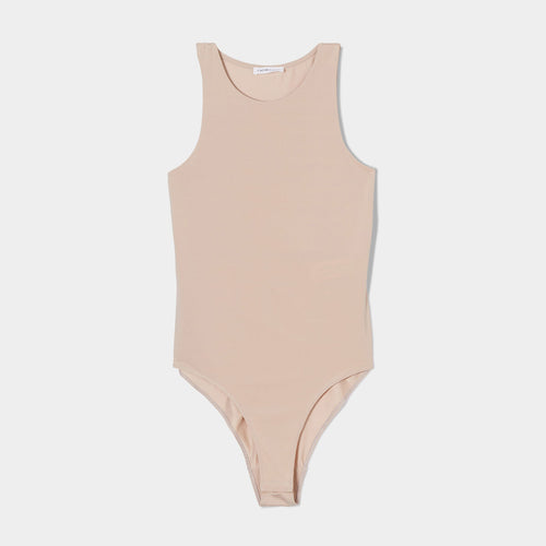 Body sans manches sable femme