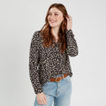 Chemise manches longues noir femme