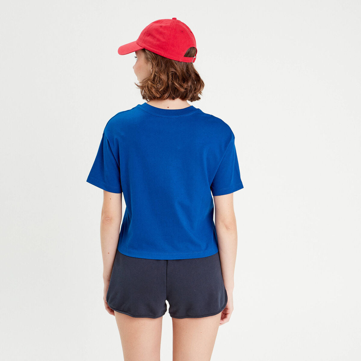 T-shirt manches courtes bleu electrique femme