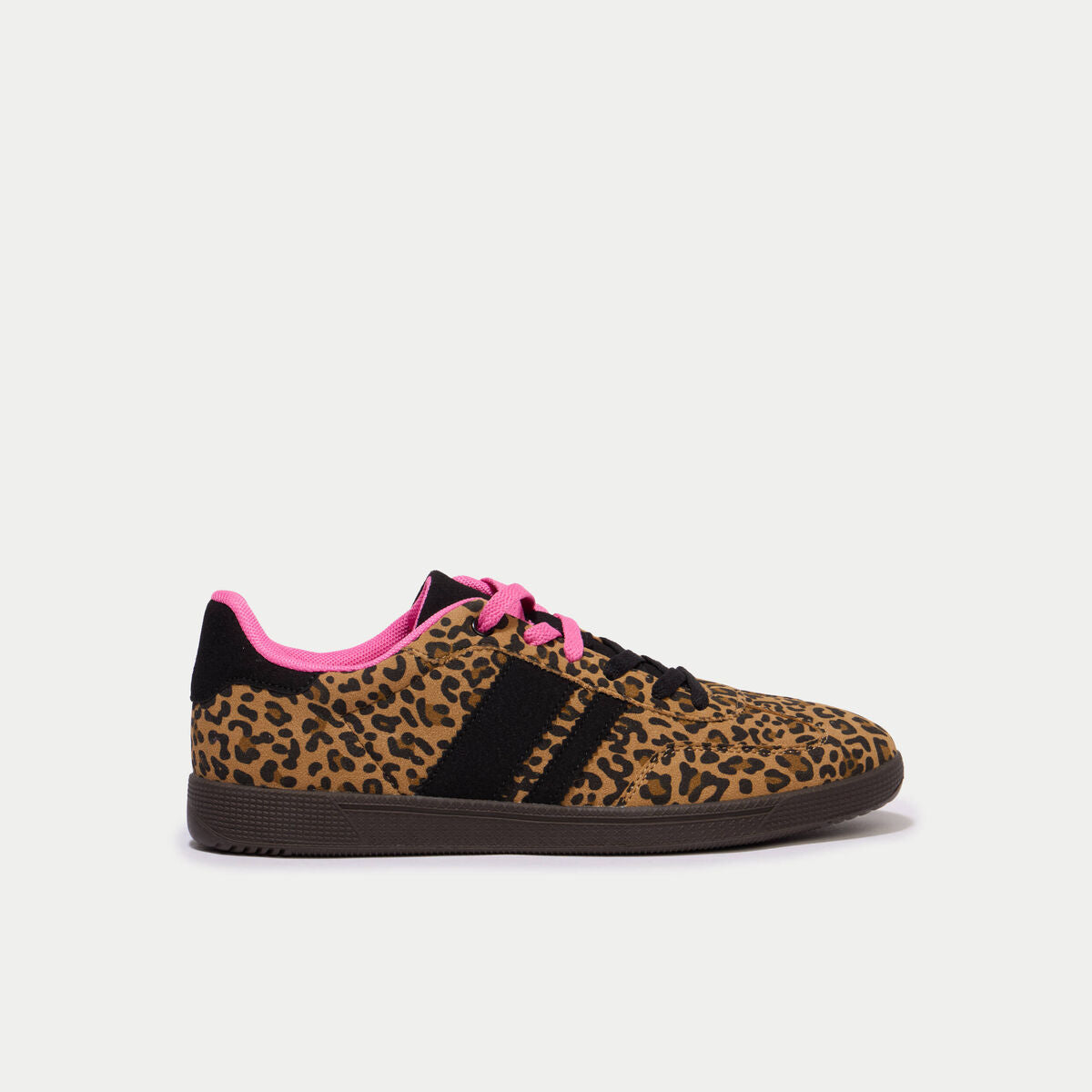 Baskets basses à lacets beige femme