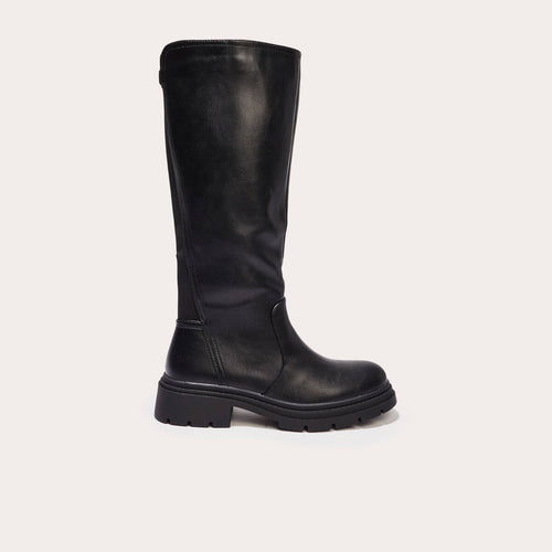 Bottes chelsea crantées noir femme