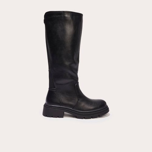 Bottes chelsea crantées noir femme