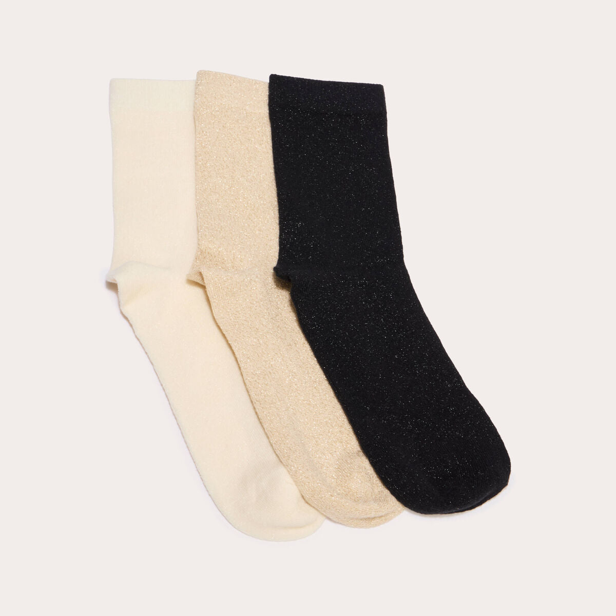 Lot de 3 paires de chaussettes noir femme
