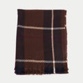 Écharpe marron foncé femme