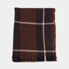 Écharpe marron foncé femme