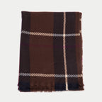 Écharpe marron foncé femme