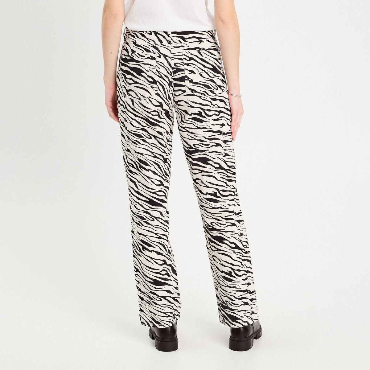 Pantalon large blanc femme