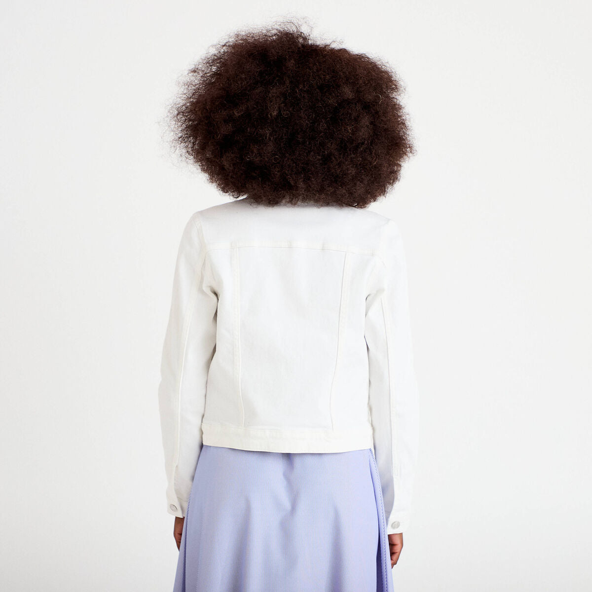 Veste en jean ecru femme