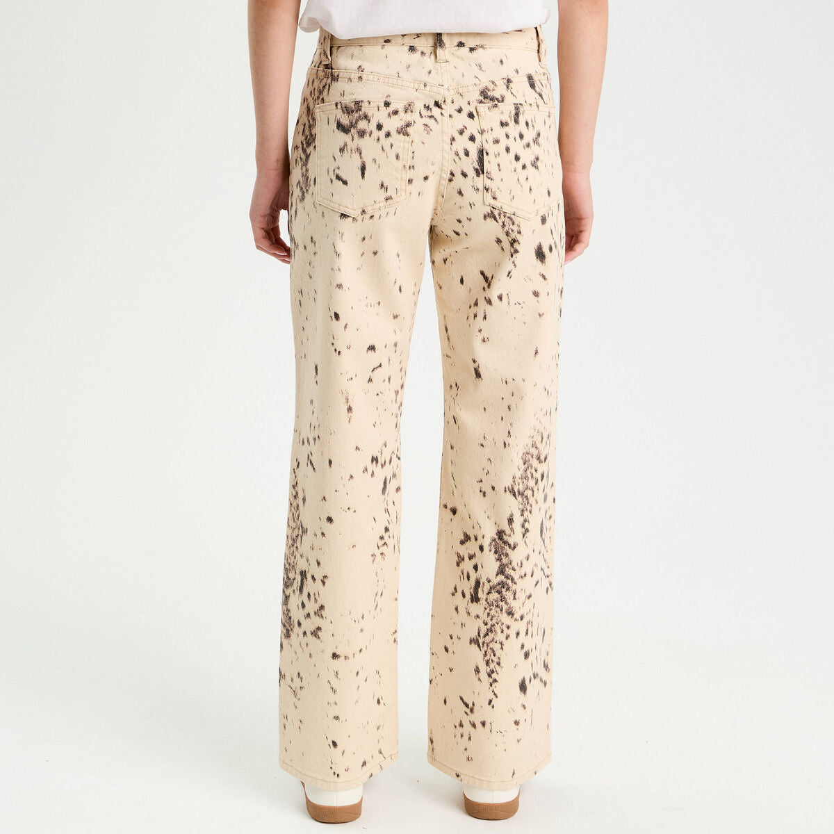 Pantalon droit marron foncé femme