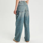 Jeans wide leg carpenter denim dirty femme