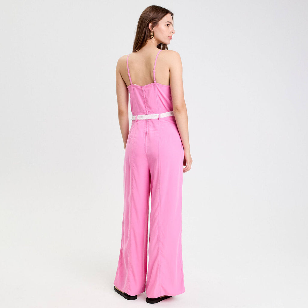 Combinaison rose femme