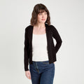 Gilet manches longues noir femme