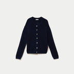 Gilet manches longues bleu marine femme