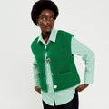 Gilet sans manches vert foncé femme