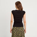 T-shirt manches courtes noir femme