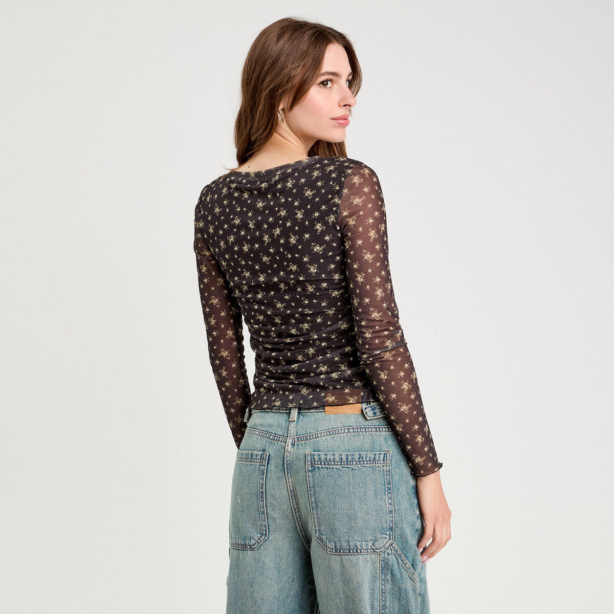 T-shirt manches longues noir femme