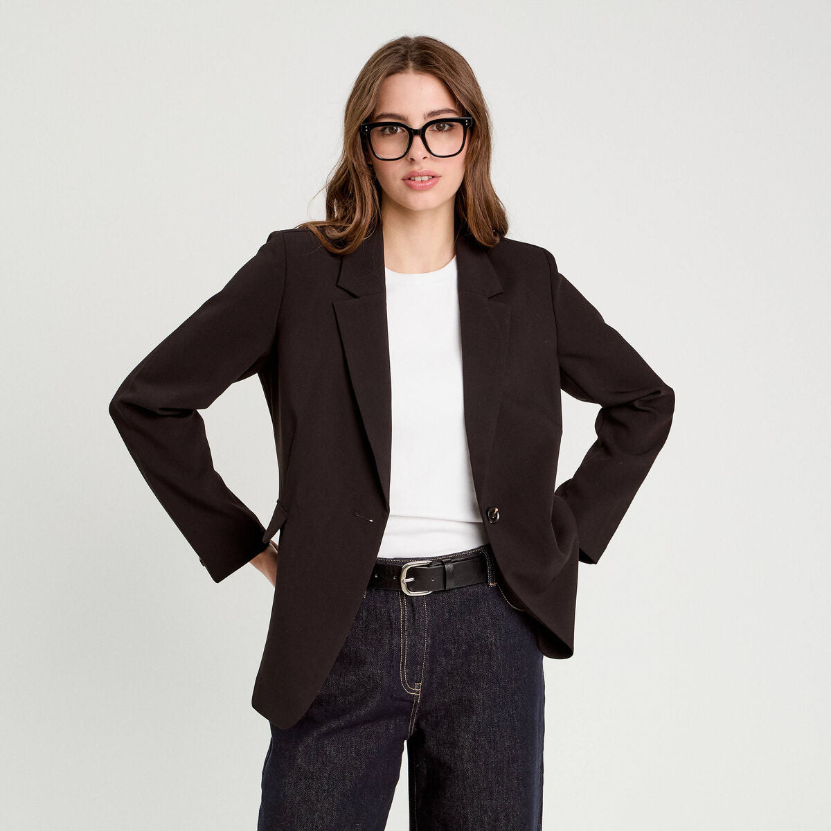 Veste esprit blazer noir femme