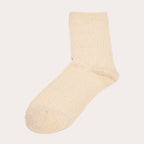 Chaussettes fils métallisés couleur or femme