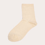 Chaussettes fils métallisés couleur or femme