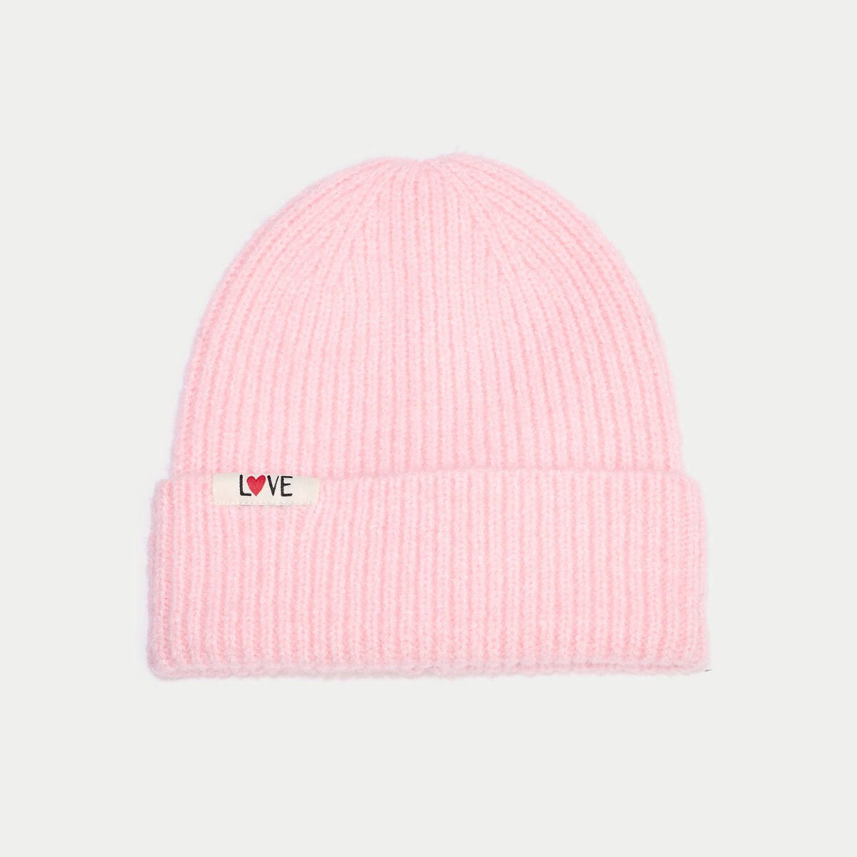 Bonnet rose clair femme