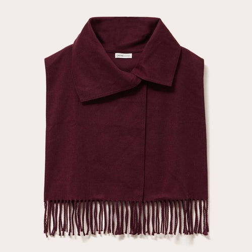 Cache-cou rouge foncé femme