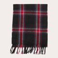 Écharpe plaid noir femme