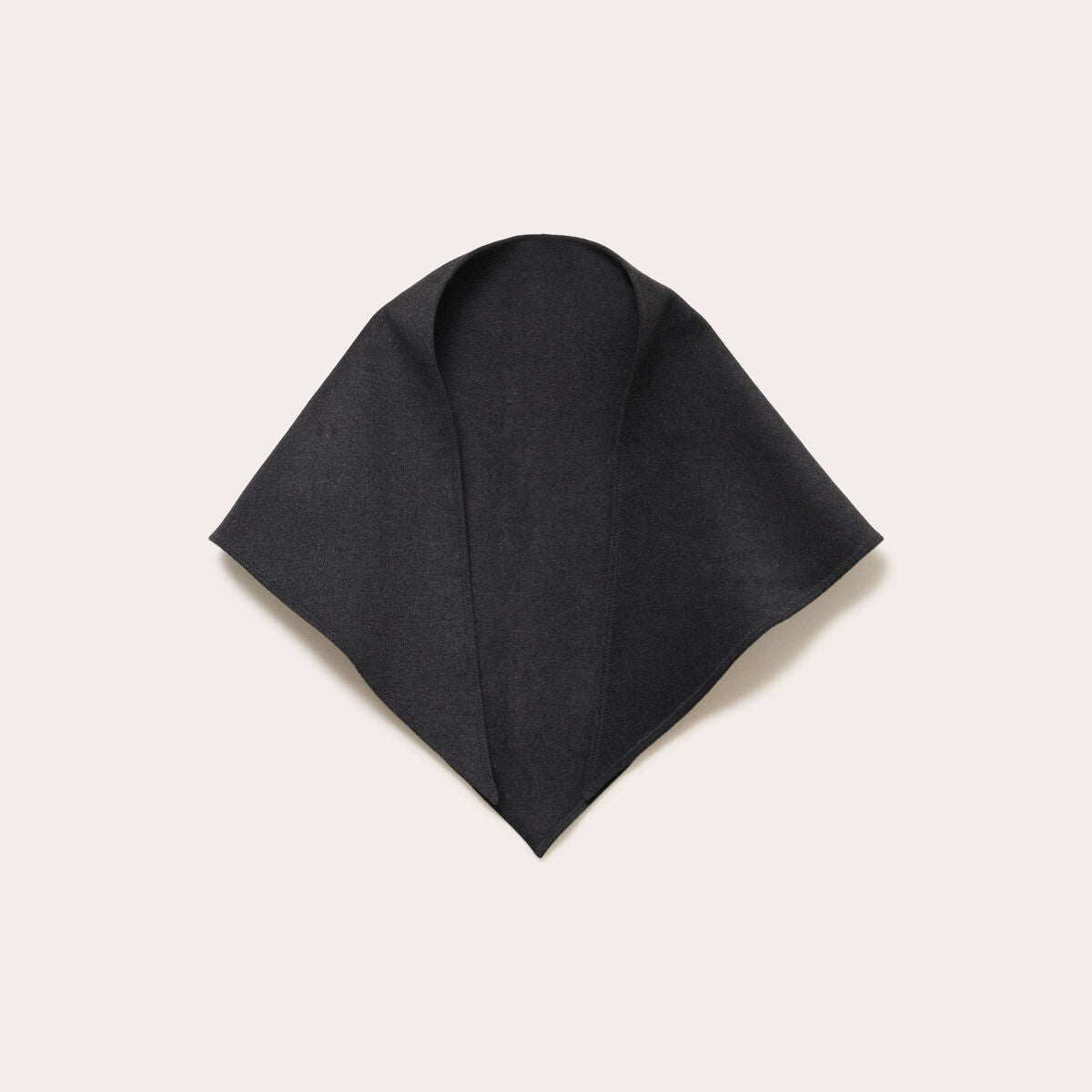 Écharpe plaid triangle gris foncé femme
