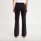 Jean bootcut taille basse denim snow noir femme