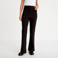Pantalon bootcut taille standard noir femme