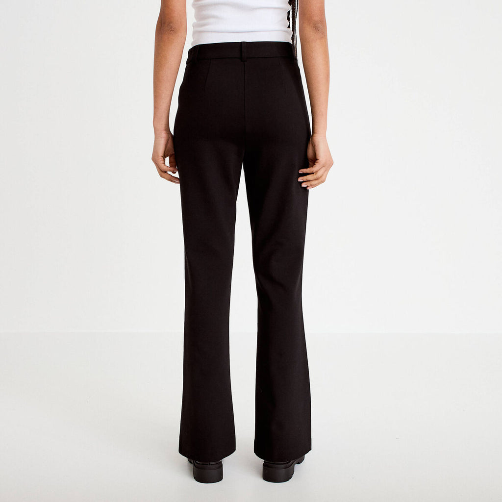 Pantalon bootcut taille standard noir femme