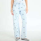 Jean wide leg brodé Bridgerton bleu clair femme
